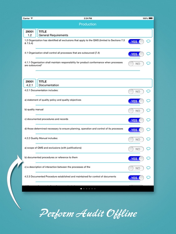 ISO/TS 29001 audit app screenshot-3