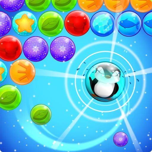 Penguin Color Bubble Pop iOS App