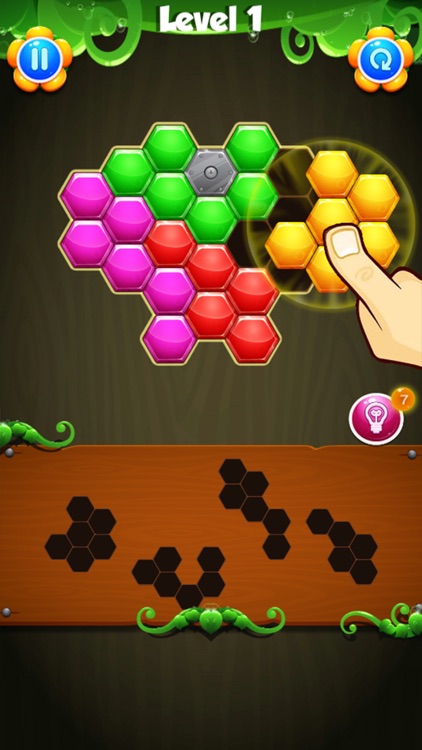 Hexagon Blocks Puzzle