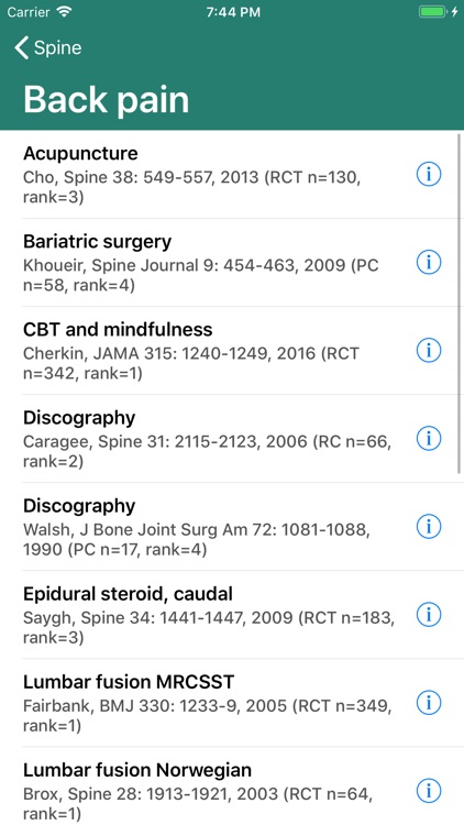 Spine: What's the data?