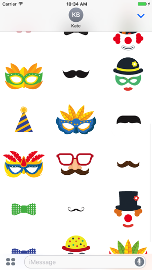 Funny mask mustache hat pack(圖2)-速報App