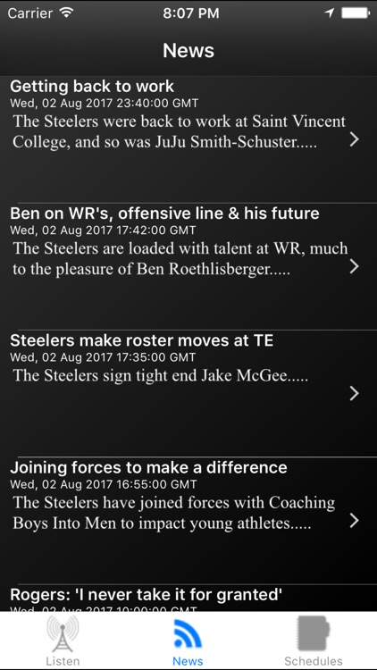 Pittsburgh Football Live - Radio, Schedule, News screenshot-3