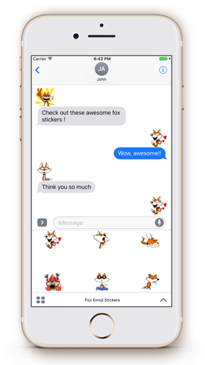 Fox Emoji Stickers(圖2)-速報App