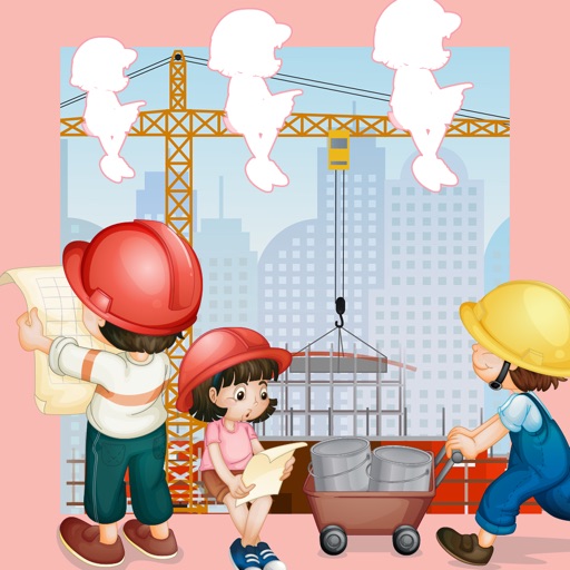 A Kids Game: Children Learn Sort-ing on the Construction Site