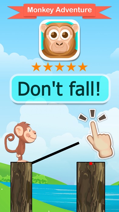 Monkey Adventure - don't fall! screenshot 2