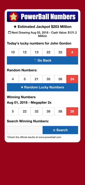 Powerball Lucky Numbers(圖2)-速報App