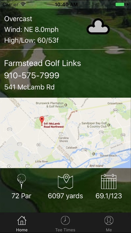 Farmstead Golf Tee Times