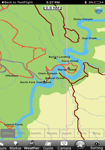 Bighorn Canyon National Recreation Area GPS Map screenshot 2