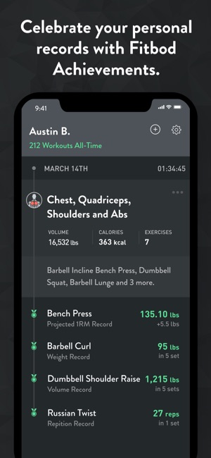 fitbod weight lifting tracker on the app store