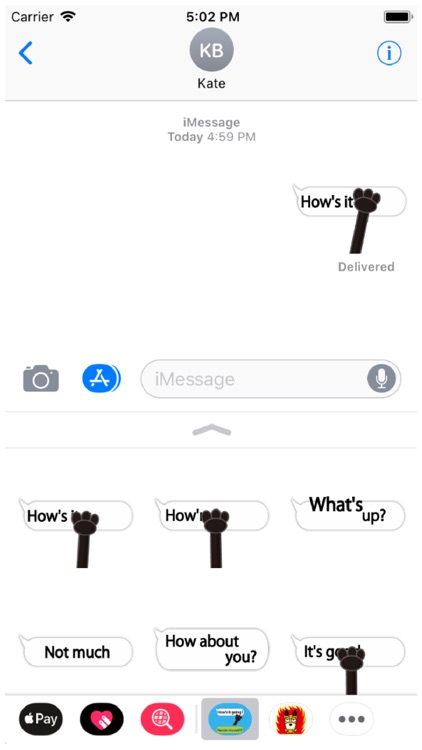 Animal hand 1 Stickers