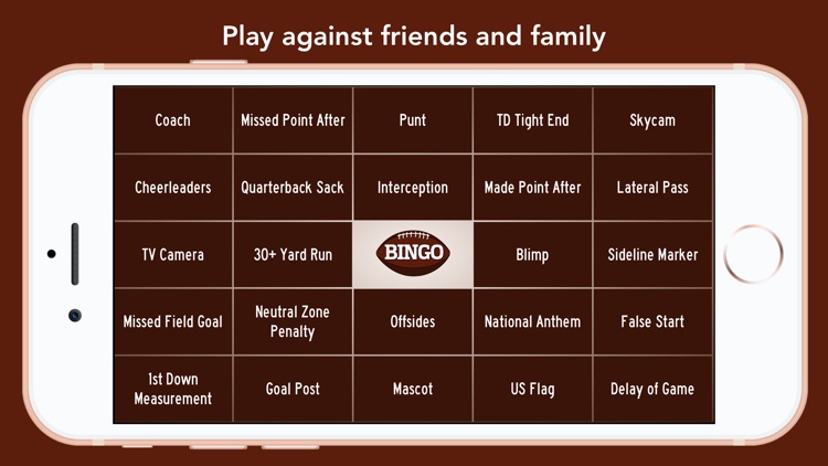 Football Bingo Game