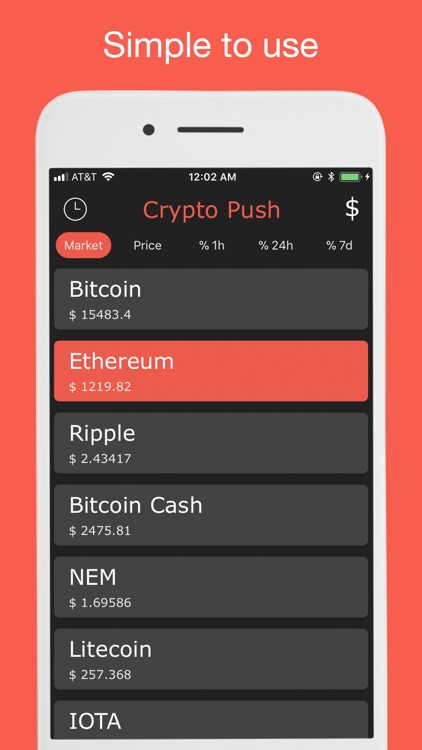 Crypto Push - Price Tracker