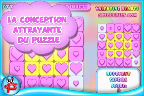 Valentine Hearts Collapse Game screenshot 2