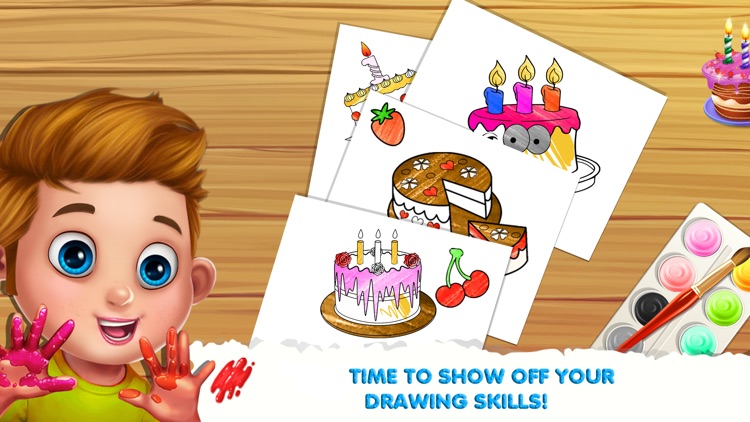 Cake Coloring Page Game