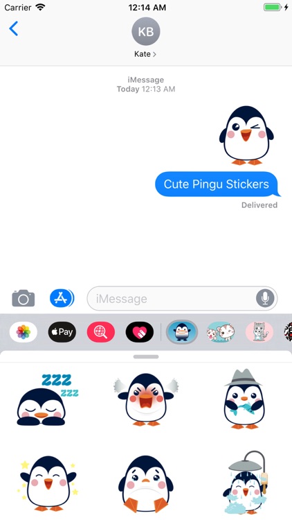 Cute Pingu Kawaii Stickers screenshot-3