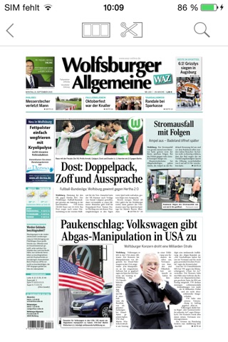 WAZ E-Paper News aus Wolfsburg screenshot 3