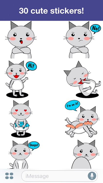 Cat - Cute stickers screenshot-3