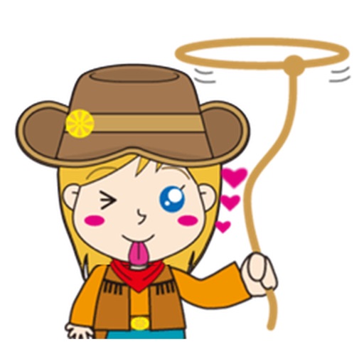 Cute Cowgirl Sticker icon