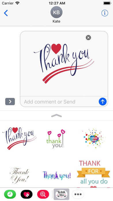 Thank You Stickers 2018 screenshot 3