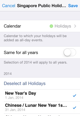 Singapore Public Holidays 2023 screenshot 2