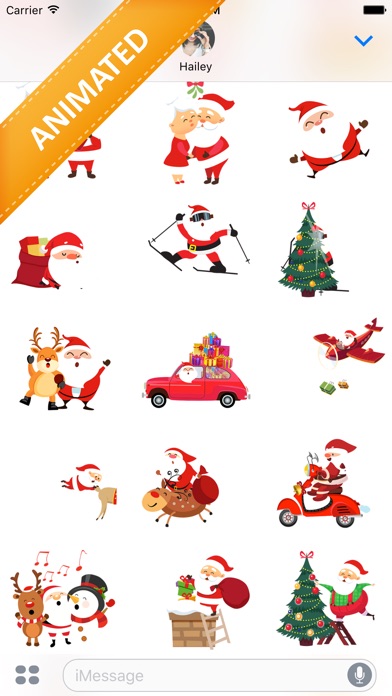 Animated Xmas Santa Stickers screenshot 3