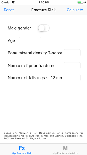 Hip Fracture Risk Calculator