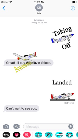 P-51D Mustang Sticker App