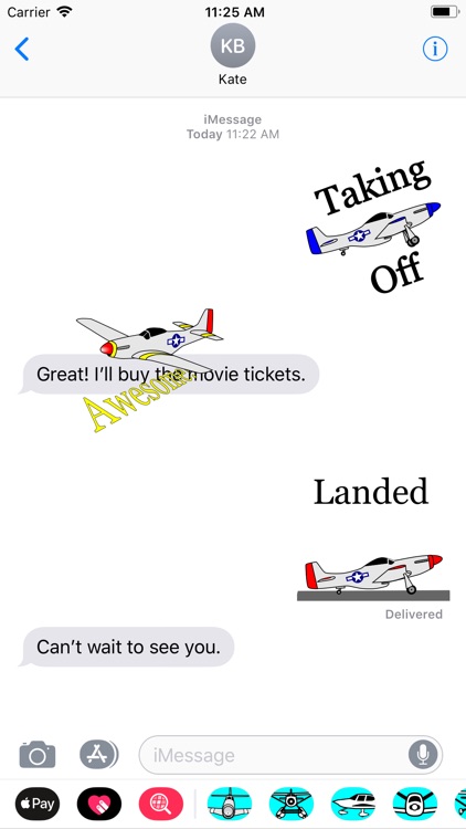P-51D Mustang Sticker App screenshot-0