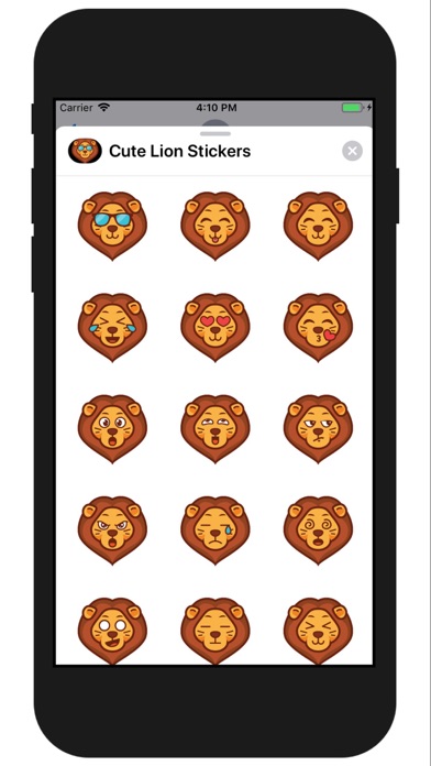 Lion Cute Stickers Screenshot 2