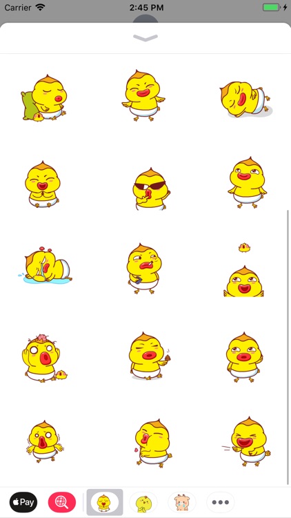 Baby Bird Funny Stickers