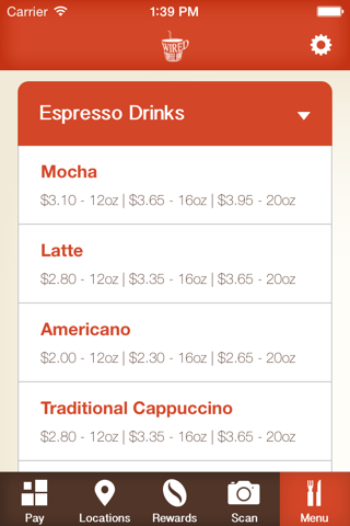 Wired Coffee Bar screenshot 4