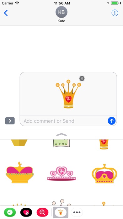 Cute Crown - stickers & emoji screenshot 3