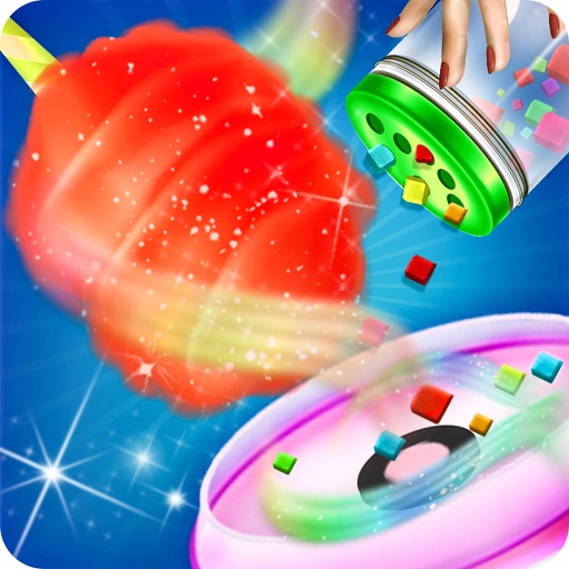 Rainbow Glowing Cotton Candy iOS App