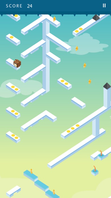 Wild bear Hero Jumping Cubes screenshot 2