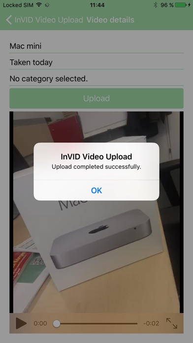 InVID Video Upload screenshot 3