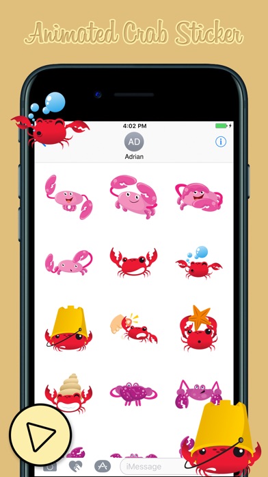 Animated Crab Emoji screenshot 2