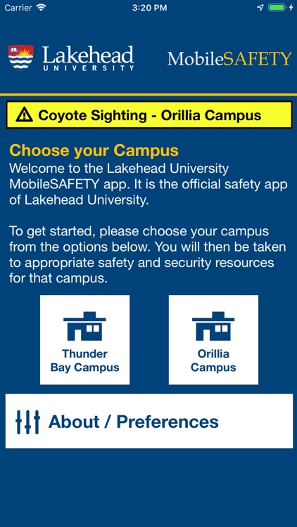 Mobile Safety - Lakehead U