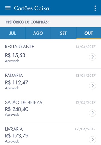 Cartões CAIXA screenshot 2
