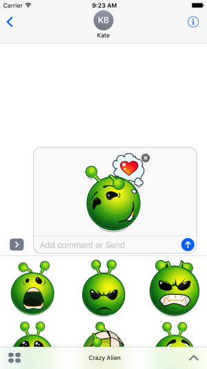 Crazy Alien Emoji