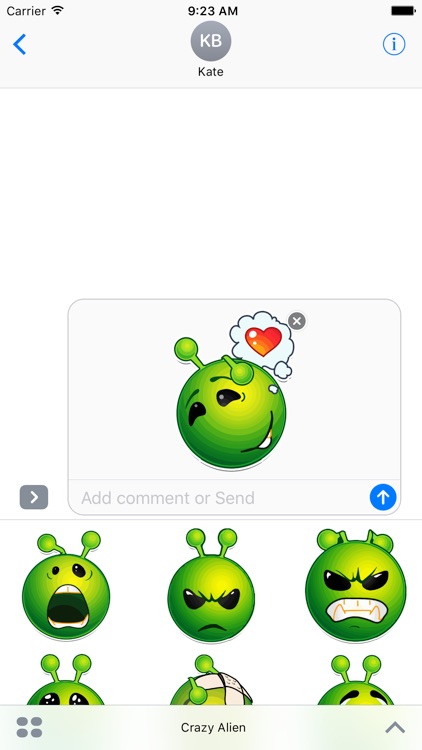 Crazy Alien Emoji