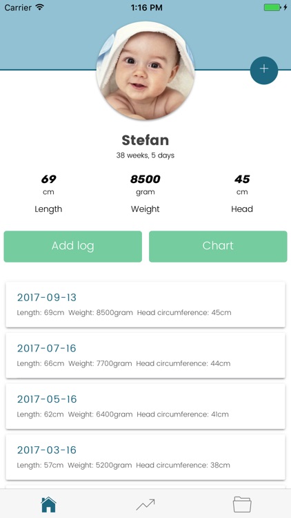 Baby & Infant - Growth Log screenshot-4