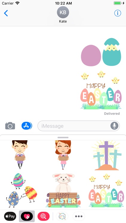 Cute Easter Animated Stickers