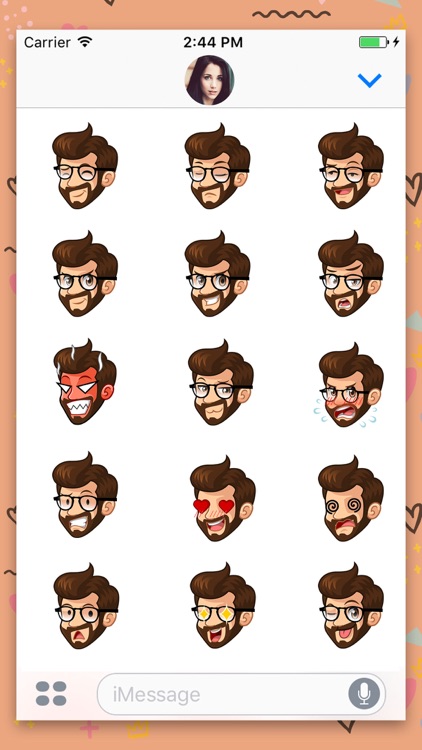 Beard Man : Animated Stickers