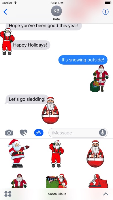 Santa Claus Stickers: HoHoHo screenshot 2