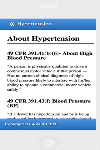 FMCSA Medical Reference screenshot 3