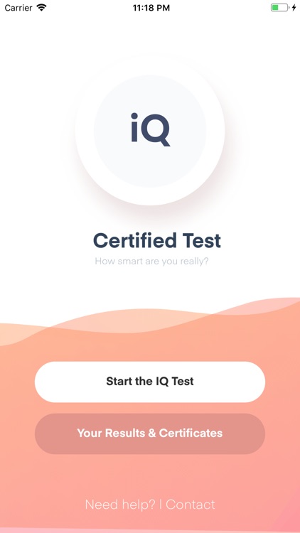 Certificated IQ Test