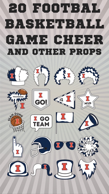 Illinois Fighting Illini Selfie Stickers