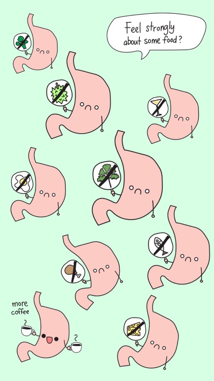 Grumpee The Hangry Stomach Stickers