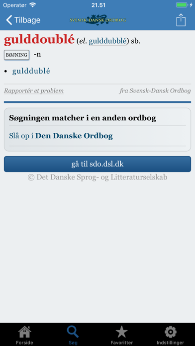 Svensk-Dansk Ordbog screenshot 4