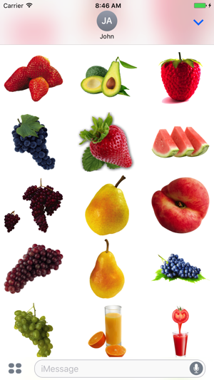 Fun Fruits Pack for iMessage(圖3)-速報App